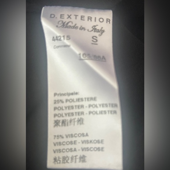 D’Exterior Black knit cocktail dress NWOT - Picture 5 of 5